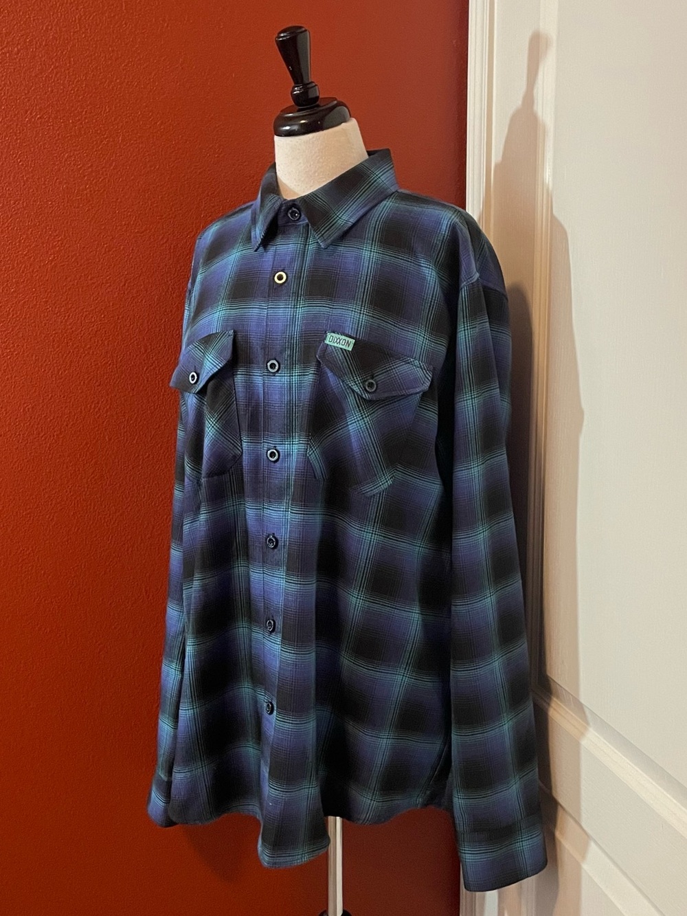 Dixxon Men’s The Aurora D-Tech Button Down Long Sleeve Work Flannel Shirt